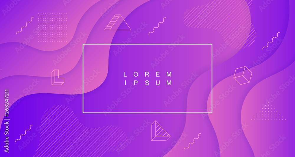 Colorful geometric background. Trend gradient. Wavy Fluid shapes composition. Modern vector graphic design Colorful geometric background. Trend gradient. Wavy Fluid shapes composition. Modern vector graphic design