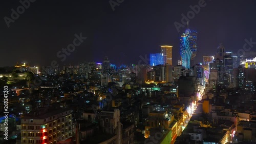 Wallpaper Mural 4K Time lapse Building and the skyline of Macau city  Torontodigital.ca