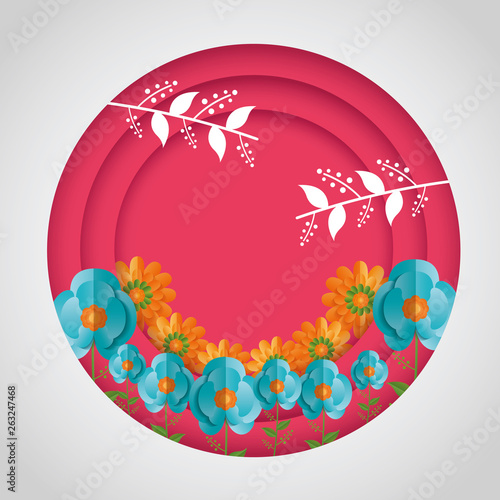 spring sale round design