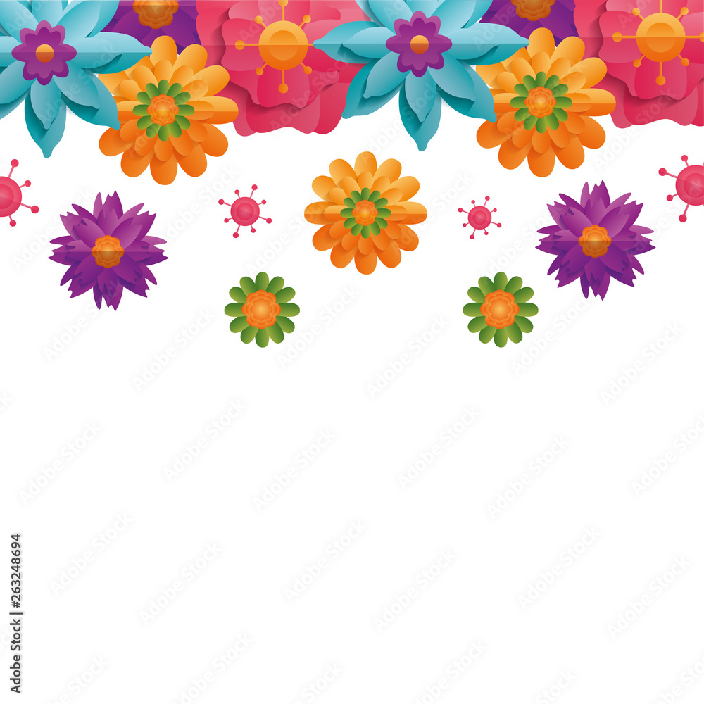 border floral flowers border floral flowers