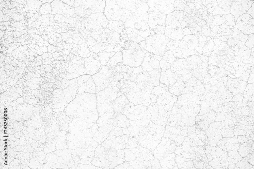 Obraz premium White Crack Concrete Wall Texture Background.