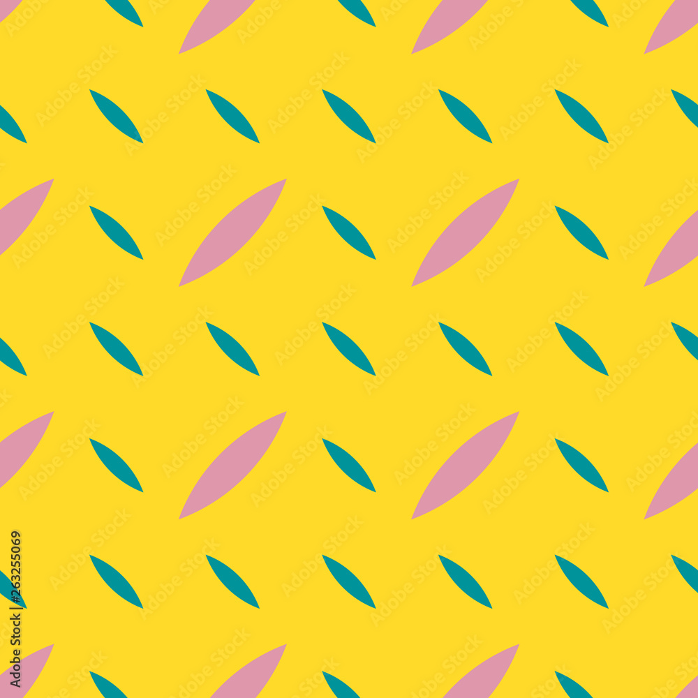 Obraz premium Summer style colorful geometric seamless pattern. Simple vector abstract texture