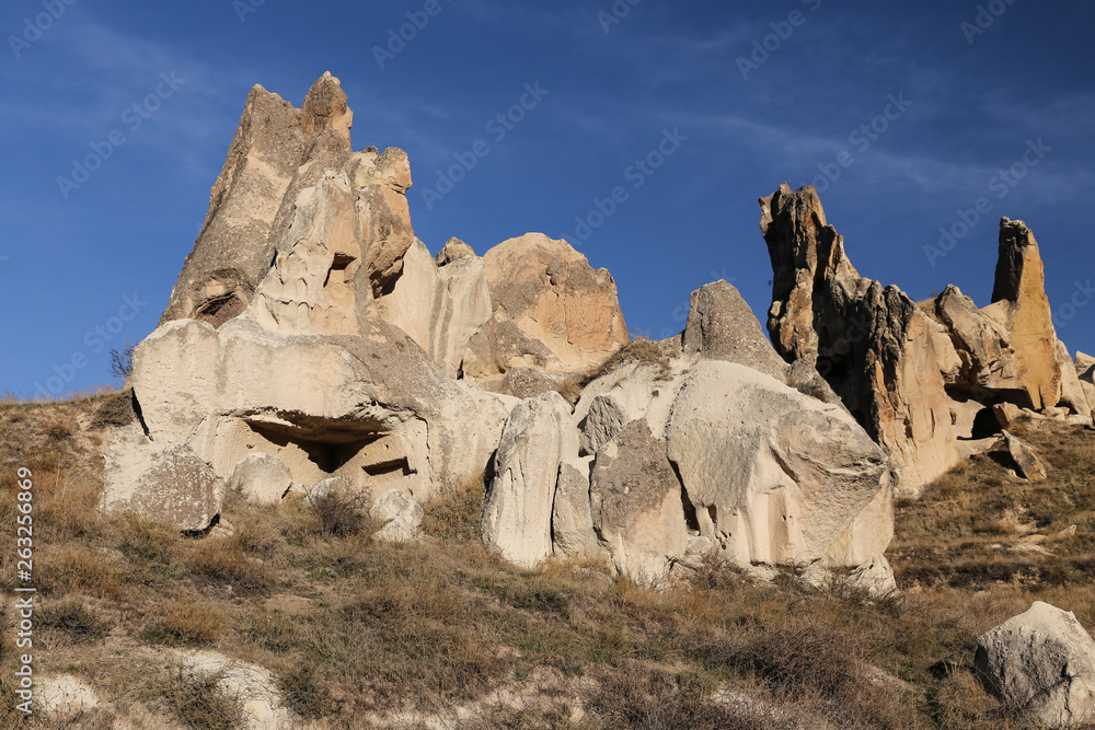 Rock Formations in Cappadocia, Nevsehir, Turkey