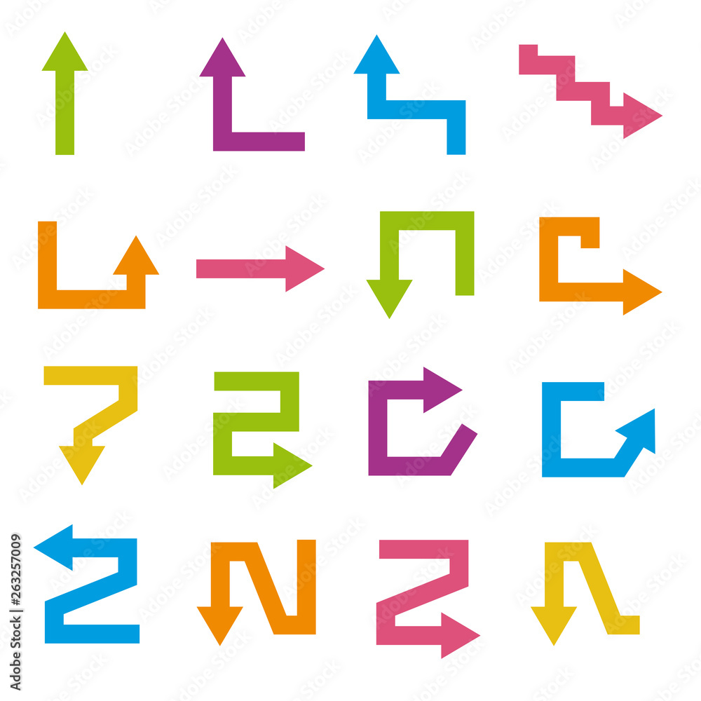 colorful arrow icons colorful arrow icons