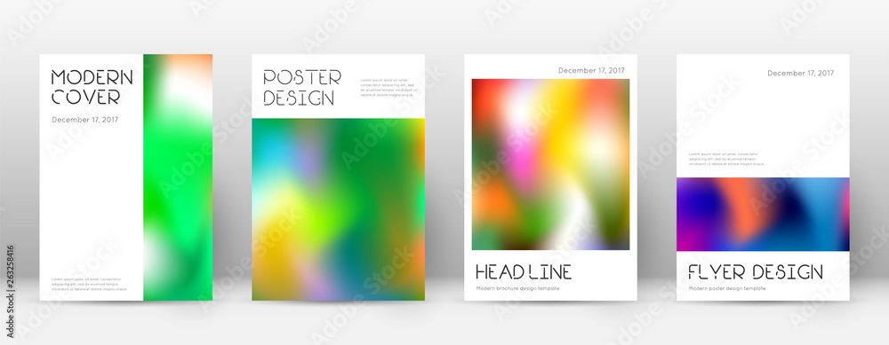 Flyer layout. Minimal fascinating template for Bro