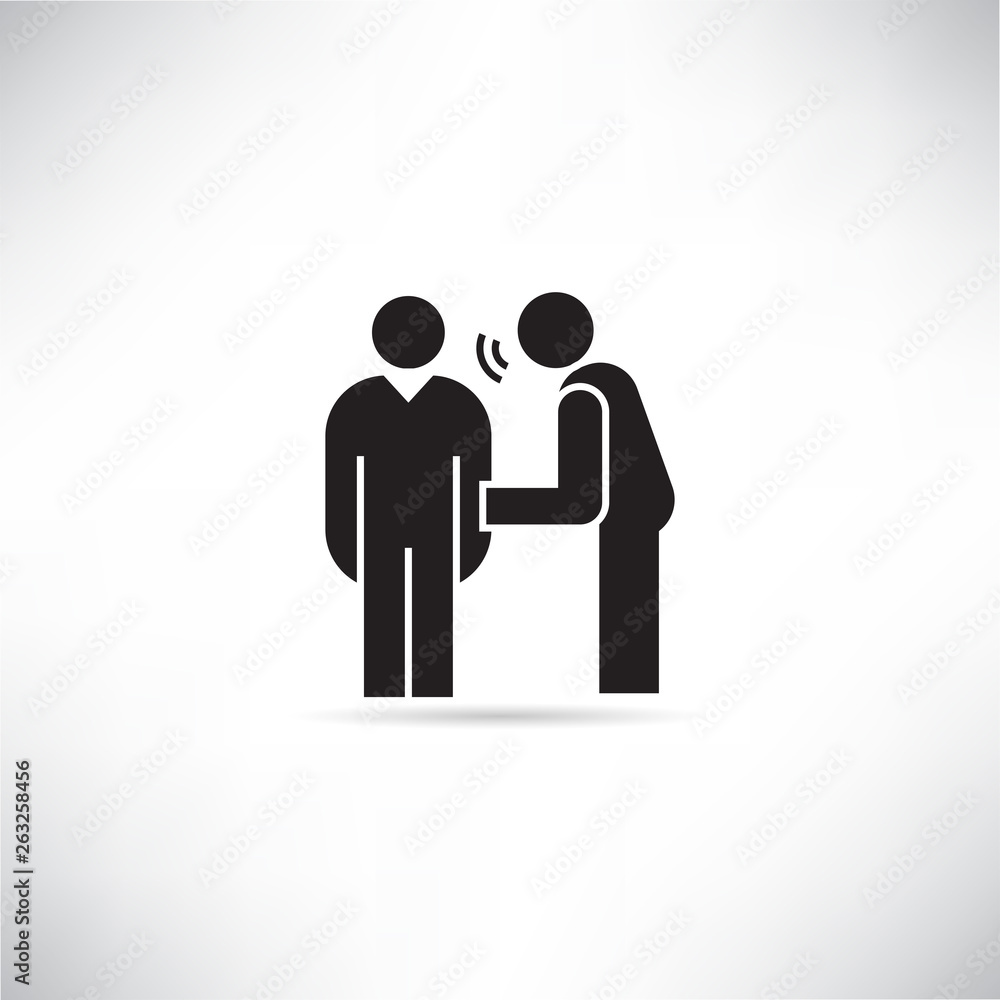 people gossip, talking concept icon