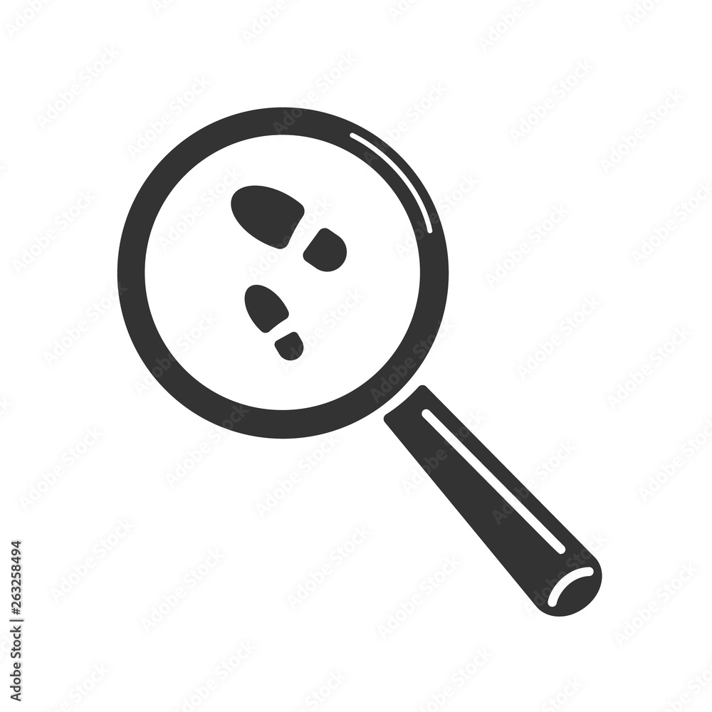 The magnifying glass icon that found the trail The magnifying glass icon that found the trail