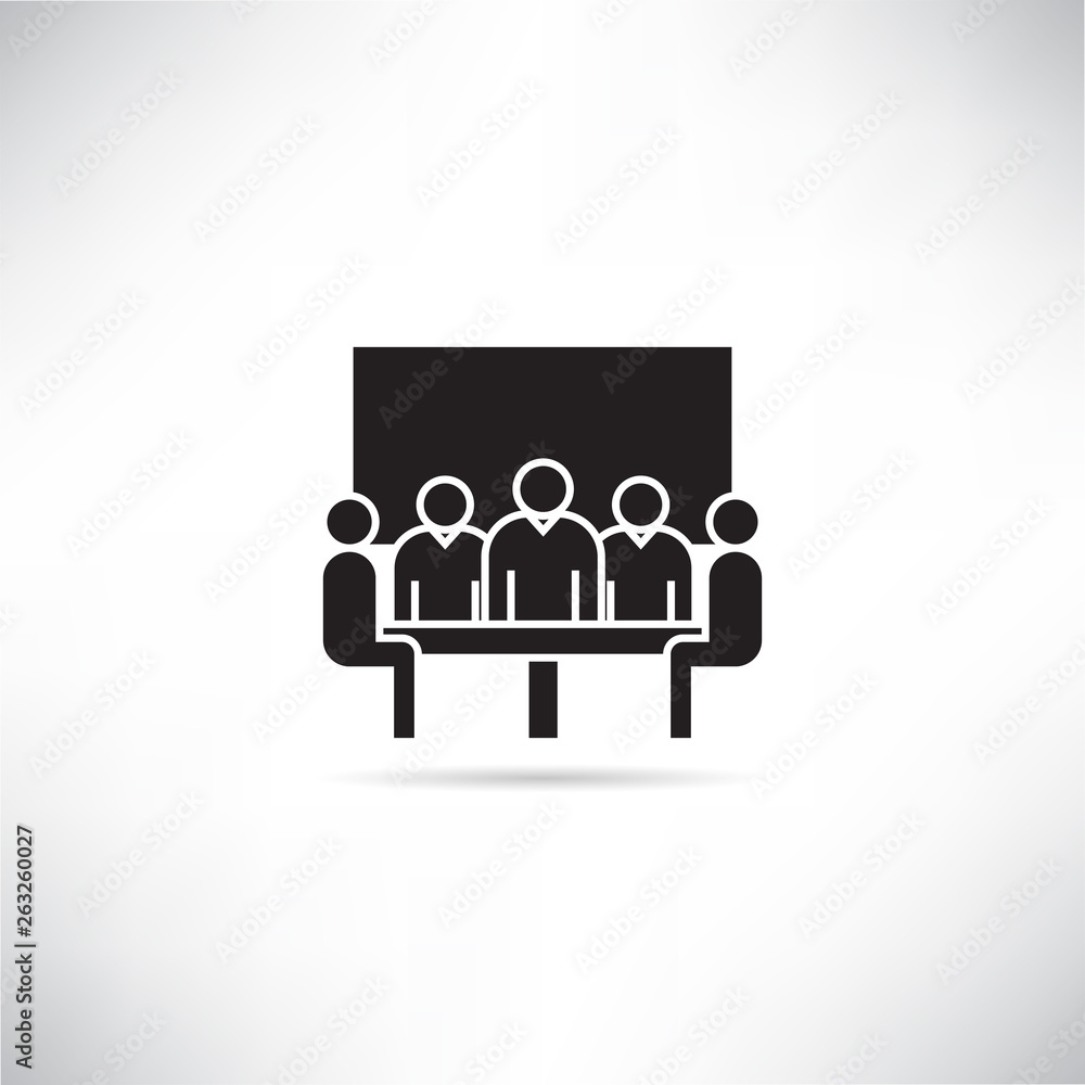 board and business meeting concept icon board and business meeting concept icon