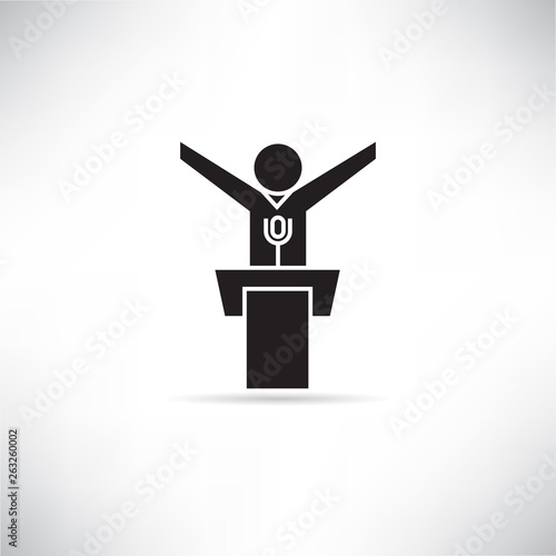 spokesman and conference icon