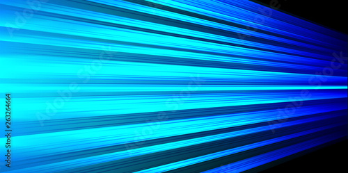 Abstract blue light power line fast speed zoom on black design modern technology futuristic background vector illustration.