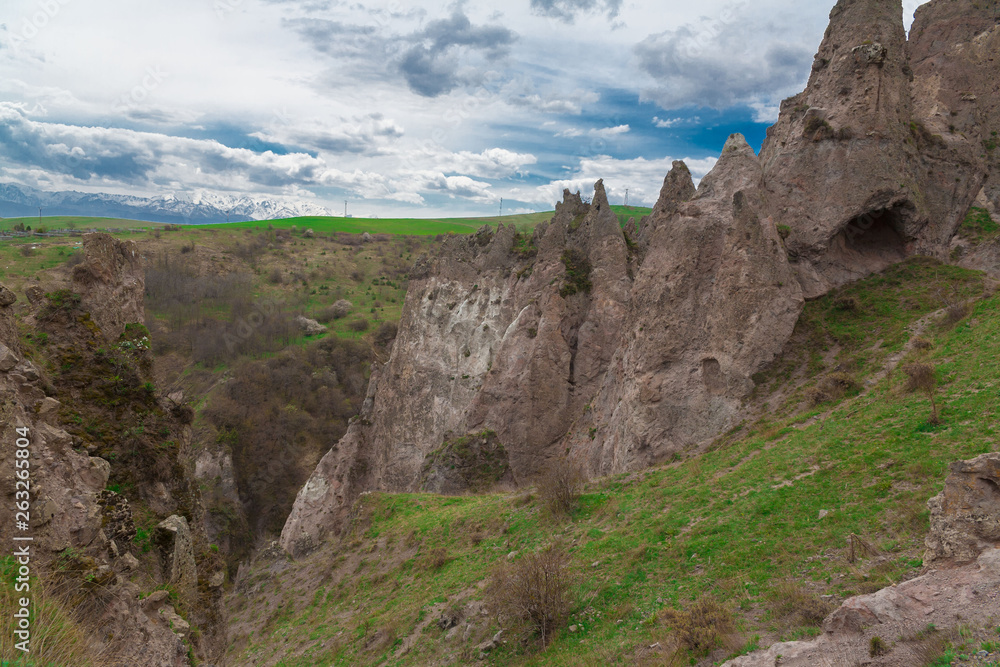 Armenia. mountain landscape day. Khndzoresk!