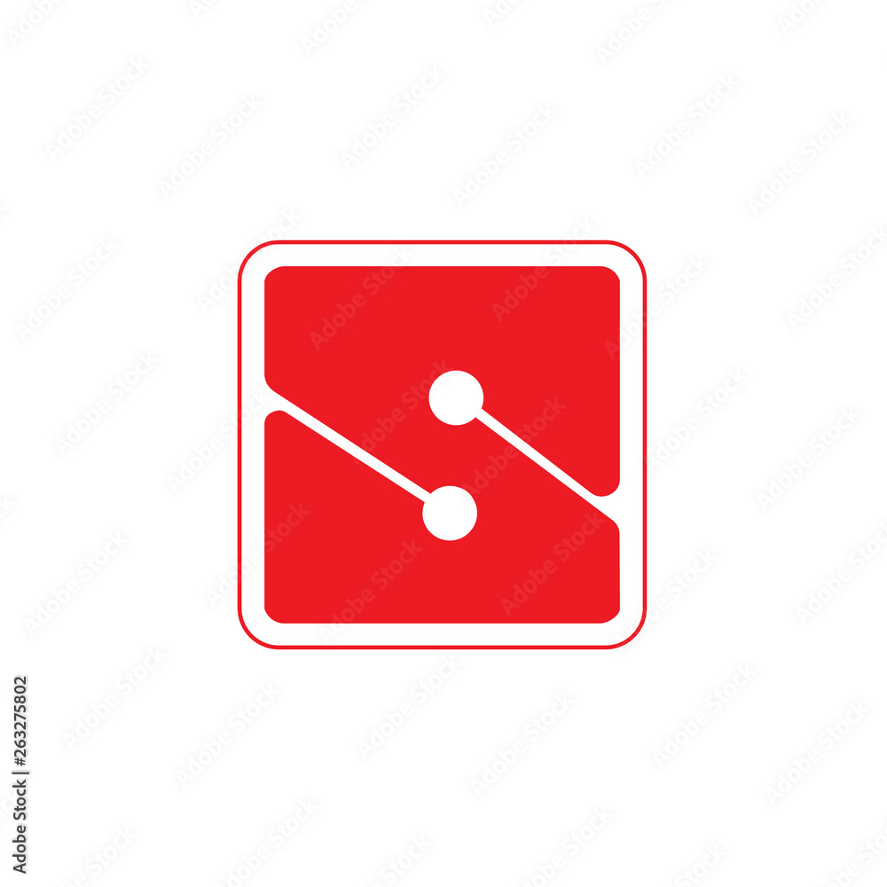 letter s simple square geometric logo vector letter s simple square geometric logo vector
