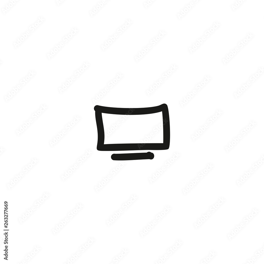 Computer screen vector Computer screen vector