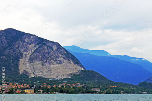 Lake Maggiore Italy surrounded by mountains