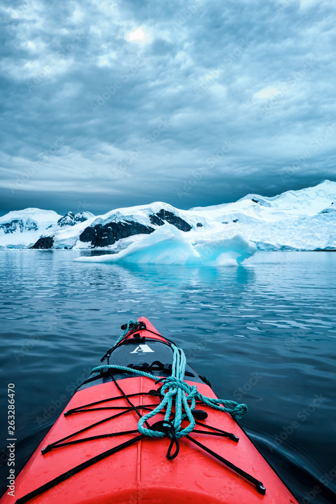 Kayaking in Antarctica
