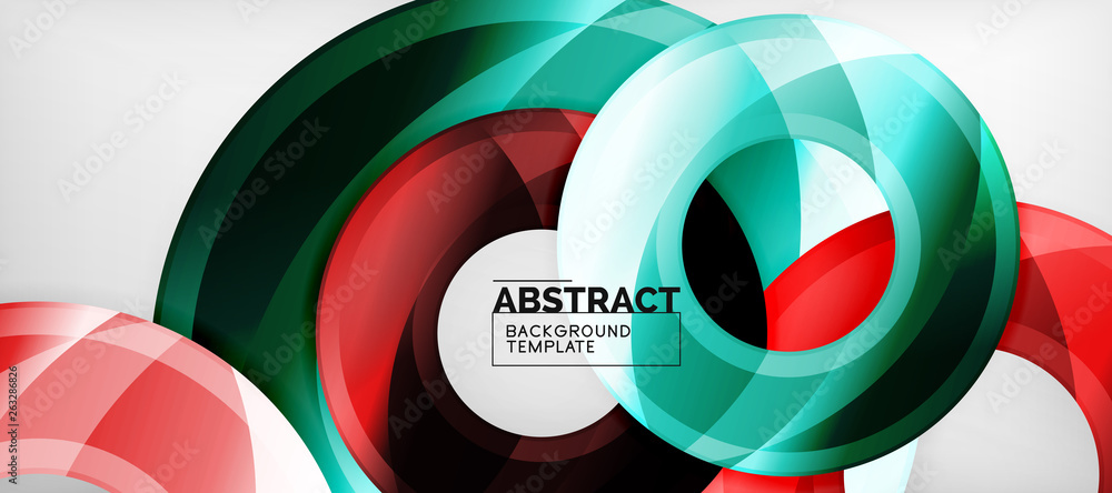 Glossy circles geometric background Glossy circles geometric background