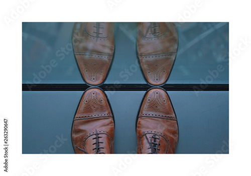 set of two ties isolated on white background