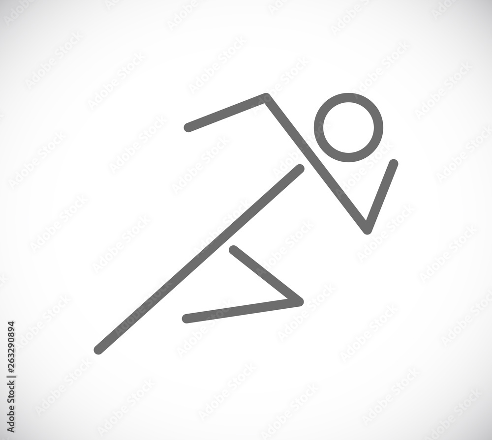 run man icon run man icon