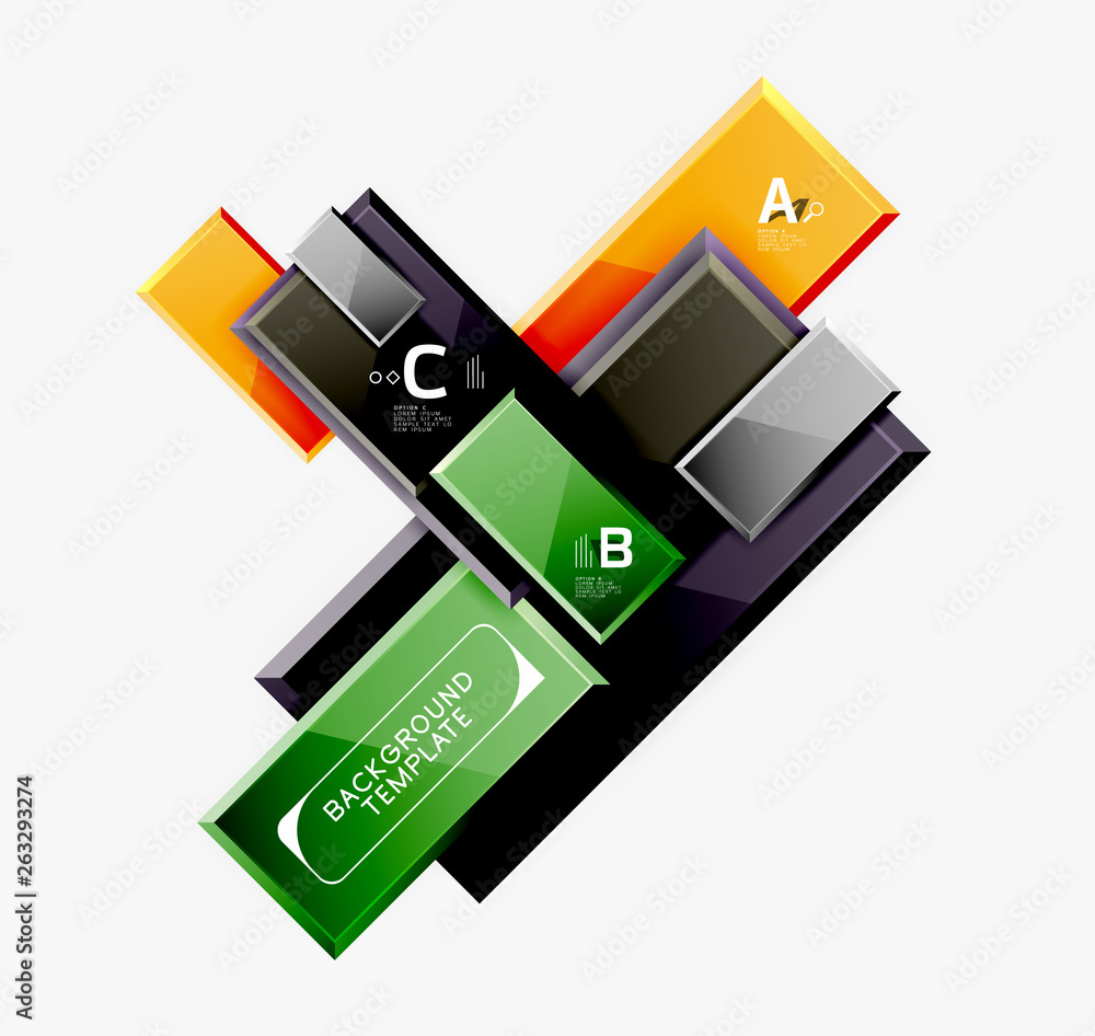 Abstract square composition for background, banner or logo Abstract square composition for background, banner or logo