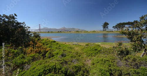 Impressions from surroundings of Golden Gate Bridge in San Francisco from May 2  2017  California USA