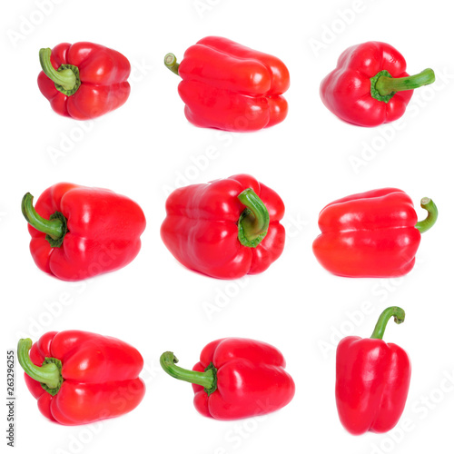 Bell pepper Isolated on white