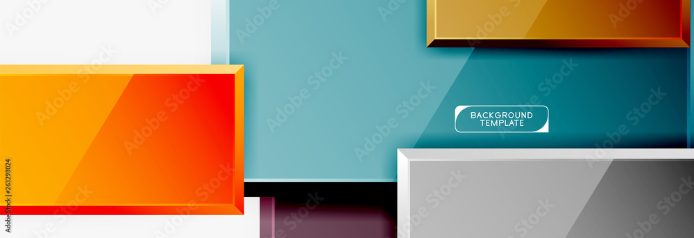 Abstract square composition for background, banner or logo Abstract square composition for background, banner or logo