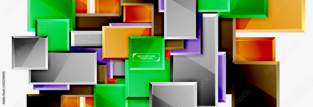 Abstract square composition for background, banner or logo Abstract square composition for background, banner or logo