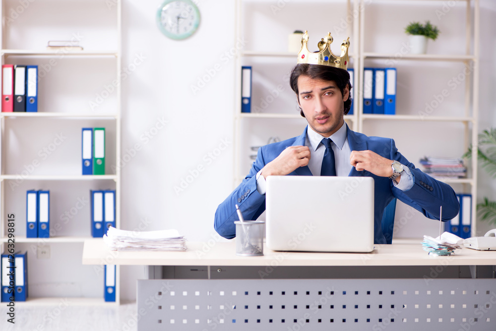 Young king businessman working in the office Young king businessman working in the office