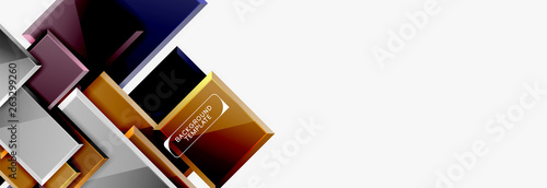 Minimal square banner abstract background