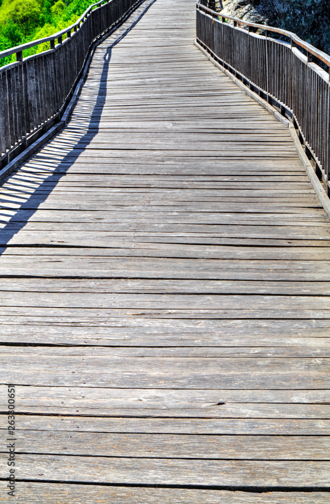 Wooden bridge background Wooden bridge background