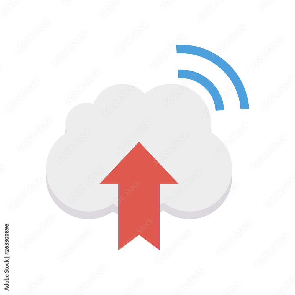 Fototapeta premium upload cloud server