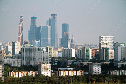 Creative Moscow city background