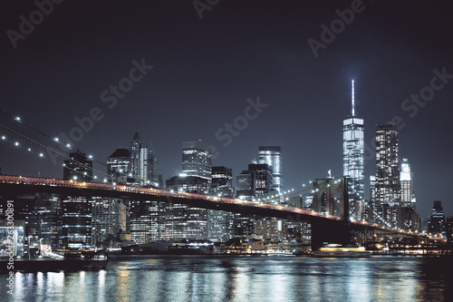 Night New York skyline
