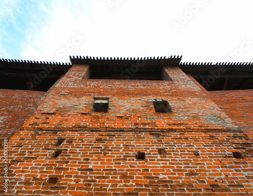 Castle walls architecture background photo