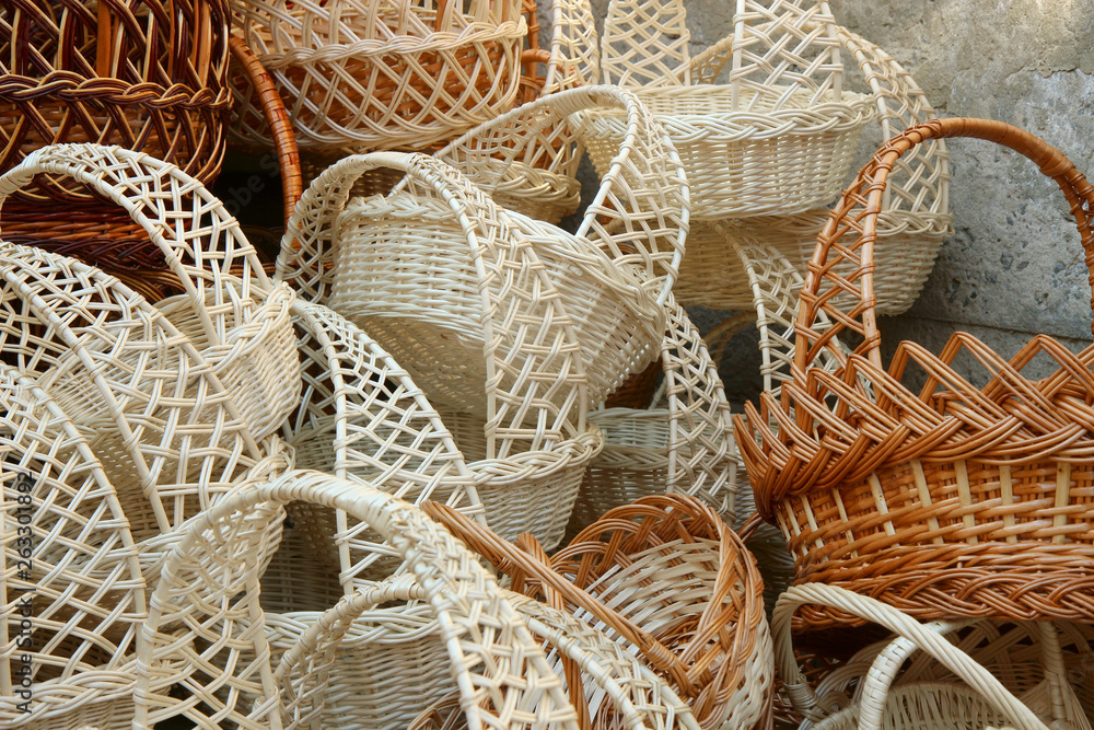 Easter baskets for sale in the market Easter baskets for sale in the market