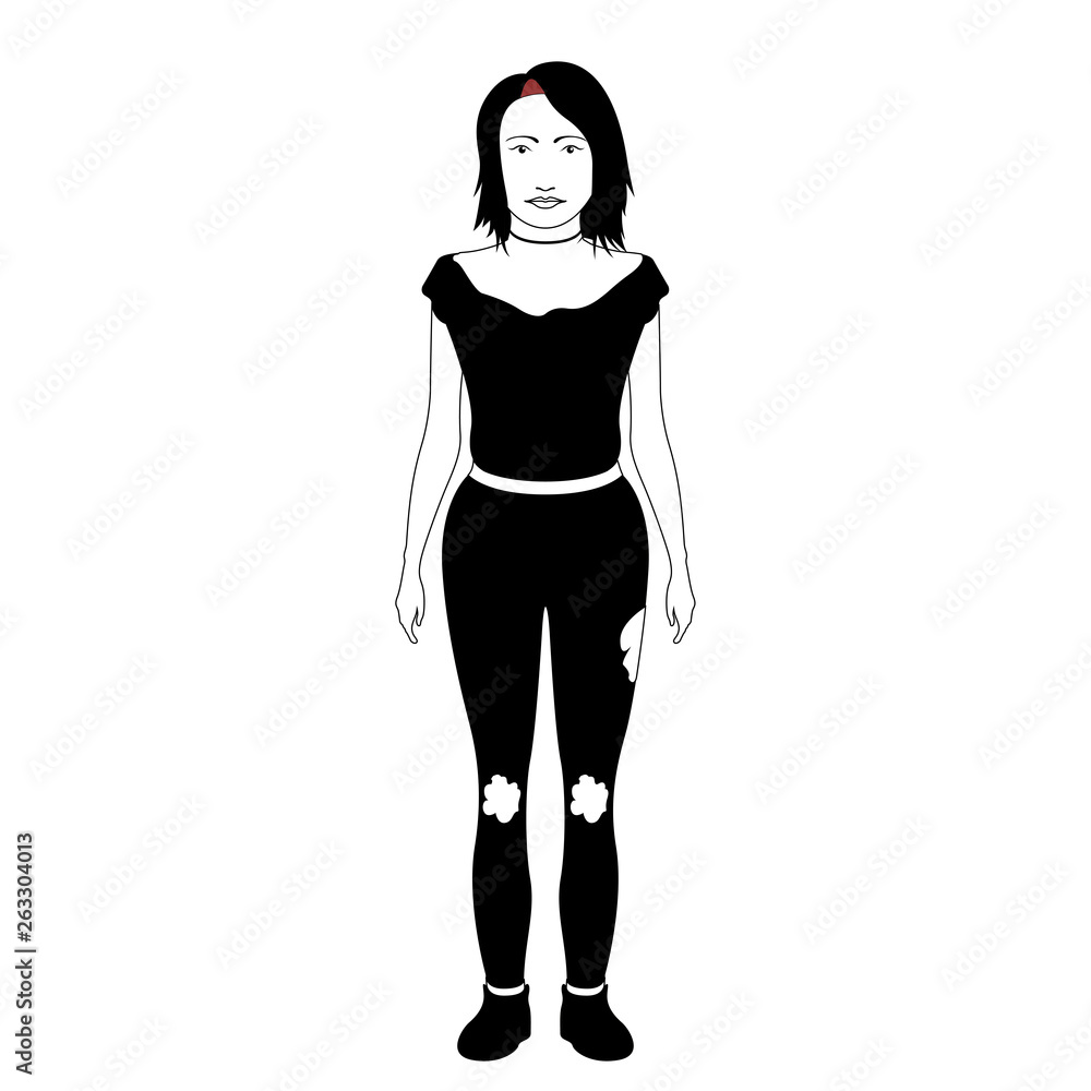 Isolated hipster girl with glasses. Vector illustration design Isolated hipster girl with glasses. Vector illustration design