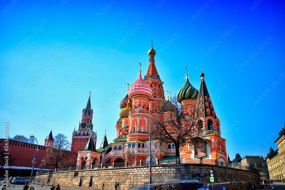 Obraz premium Saint Basil's Cathedral background hd
