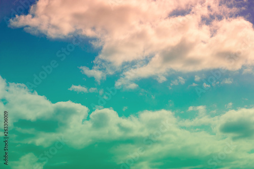 dramatic sky and colorful clouds - nature background with space for copy.