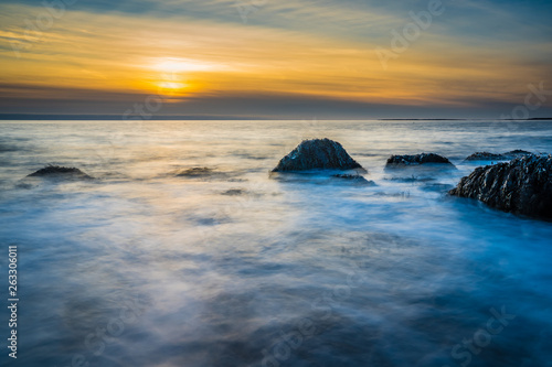 Beautiful long exposure seascape beach images of Cape Sable Island, Nova Scotia, Canada. © DerekP