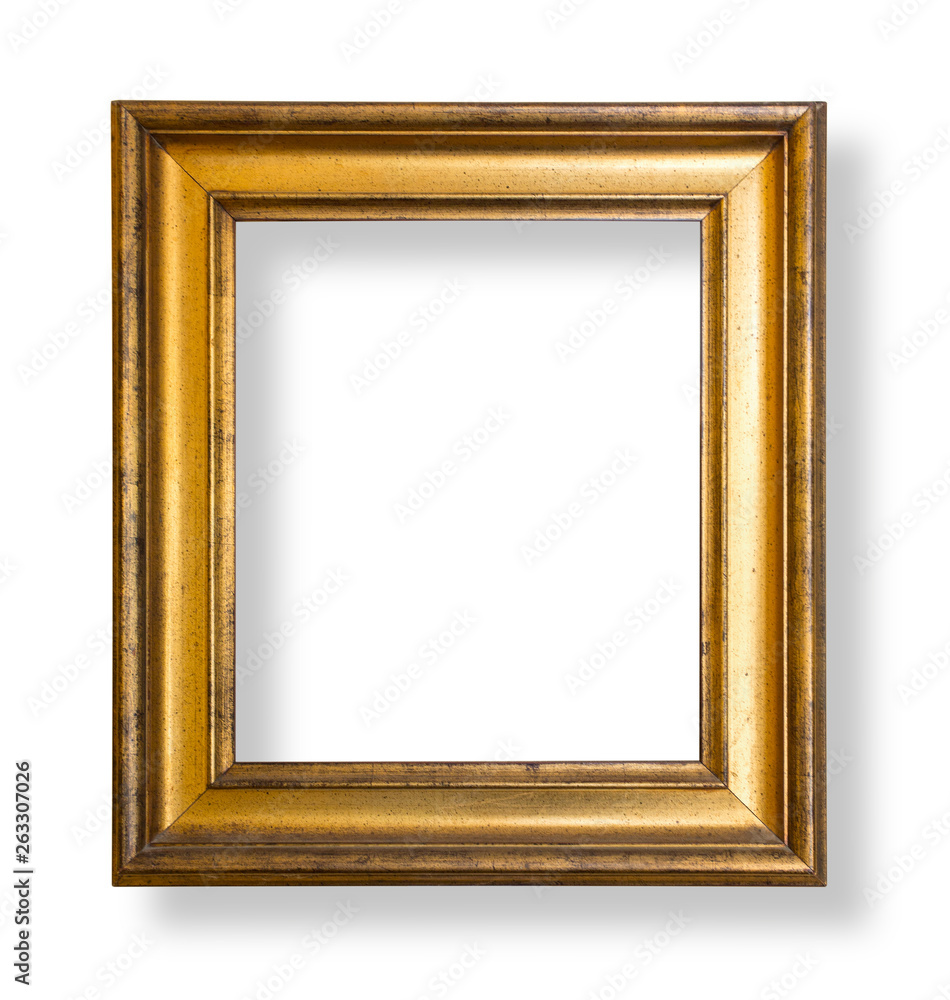 Gold frame isolatd Gold frame isolatd