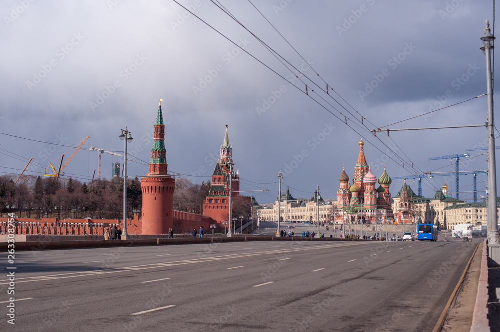 Kremlin wall view