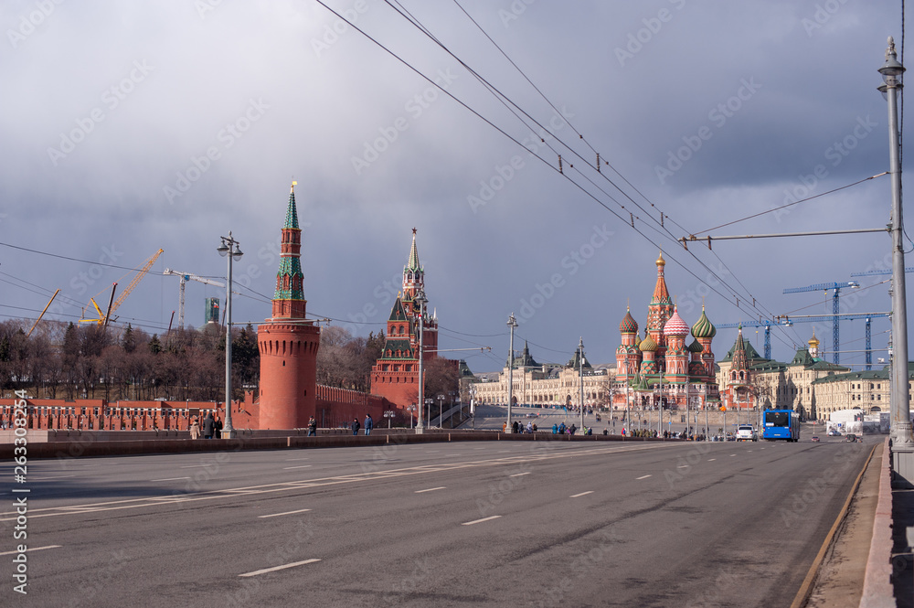 Obraz premium Kremlin wall view