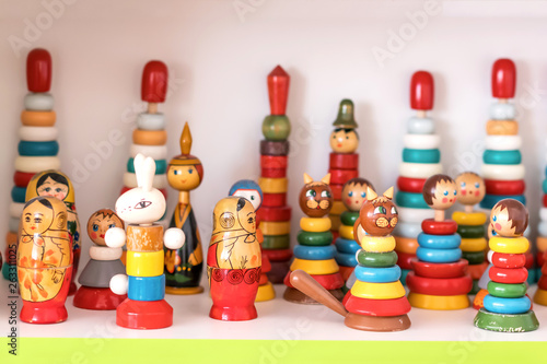 wooden old retro toys for kids