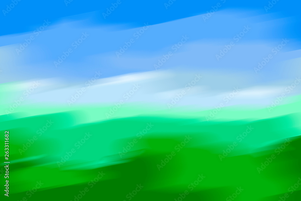 sky and grass abstract background
