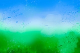 abstract background sky and grass watercolor splashes