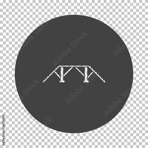 Dog training bench icon