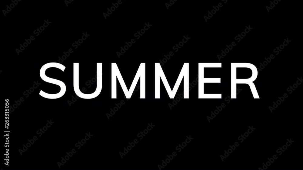 From the Glitch effect arises season name SUMMER. Then the TV turns off. Alpha channel Premultiplied - Matted with color black From the Glitch effect arises season name SUMMER. Then the TV turns off. Alpha channel Premultiplied - Matted with color black