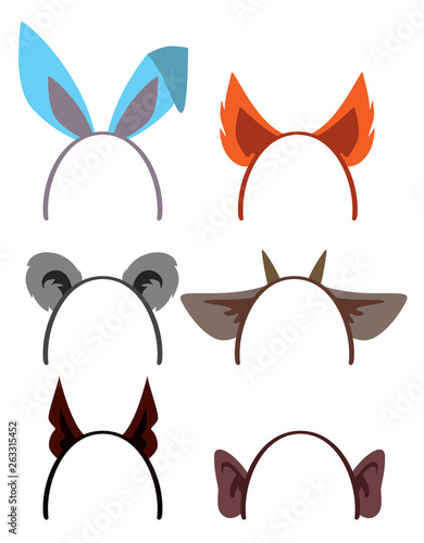 animal ears vector
