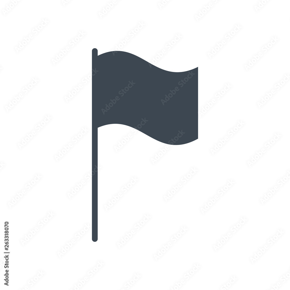 Vector image of flag icon. Location marker symbol Vector image of flag icon. Location marker symbol