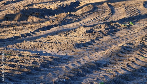 Close up of an griculture ground surface with high details photo